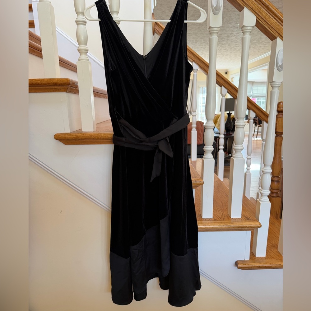 DKNY Black High Low Dress